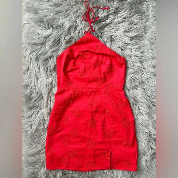 MAJORELLE Jessi Mini Dress in Watermelon Size Small - Picture 4 of 7